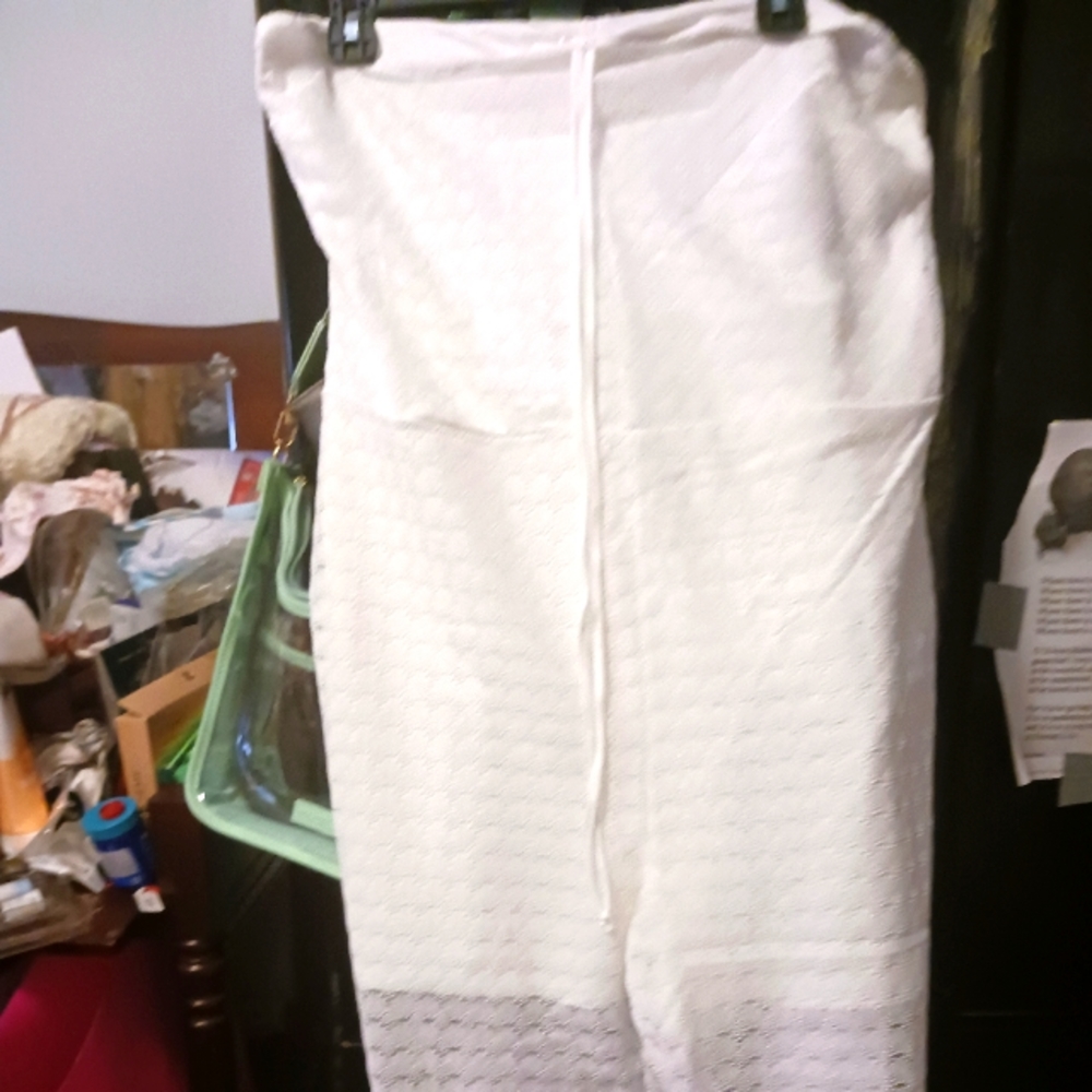Ladies white lace jumpsuit